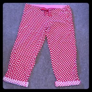 PINK size large Red, White and Gold lounge pants